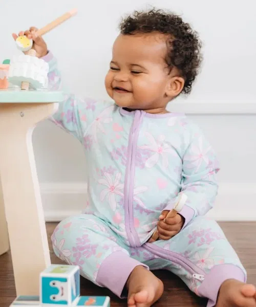 Комбинезон Coco Moon из вискозы с принтом, 0-24M, цвет другой — фото 3