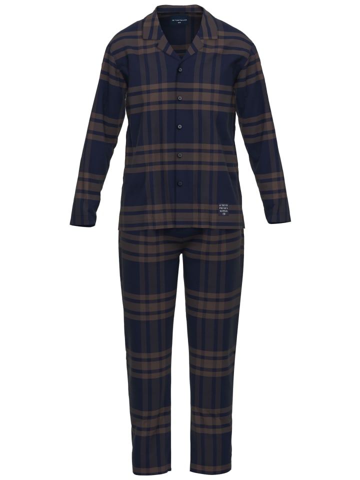 

Tom Tailor Пижама Rhodos в коричневую и темную клетку