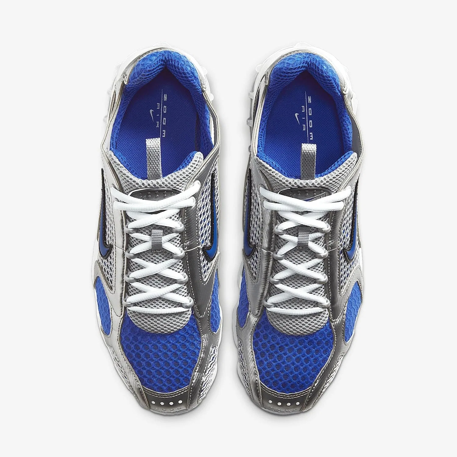Кроссовки Nike Air Zoom Spiridon Cage 2, Metallic Silver Varsity Royal — фото 4