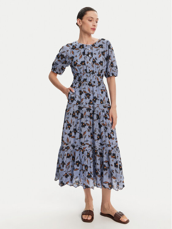 

Летнее платье стандартный крой Eva PL953695 Pepe Jeans, голубой