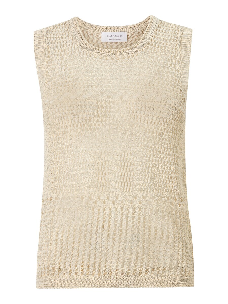 

Вязаный топ Rich & Royal Knitted Top, бежевый
