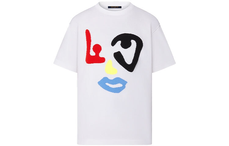 

Новые квартальные продукты LV T-shirt Men Louis Vuitton, белый