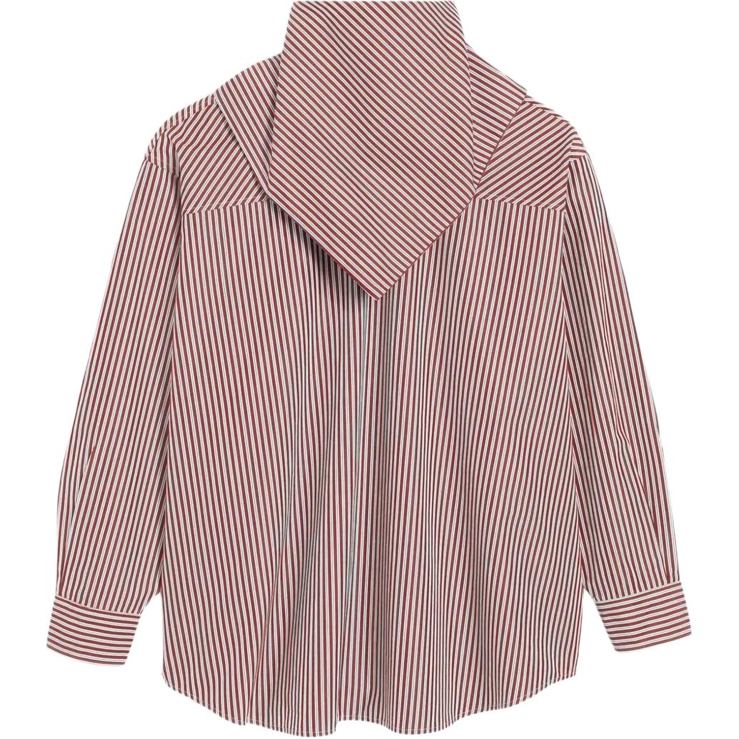 

Ami Paris рубашка из хлопка с полосатым принтом и воротником бандана AMIPARIS, красный