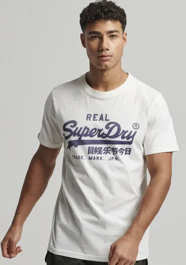 

Рубашка с круглым вырезом Superdry "SD-VINTAGE VL NOOS TEE", цвет Ecru