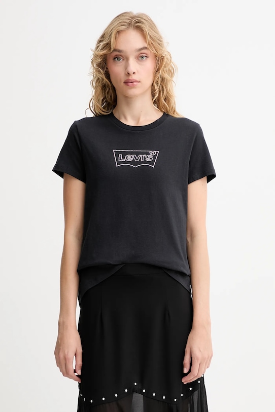 

Хлопковая футболка Levi'S, черный