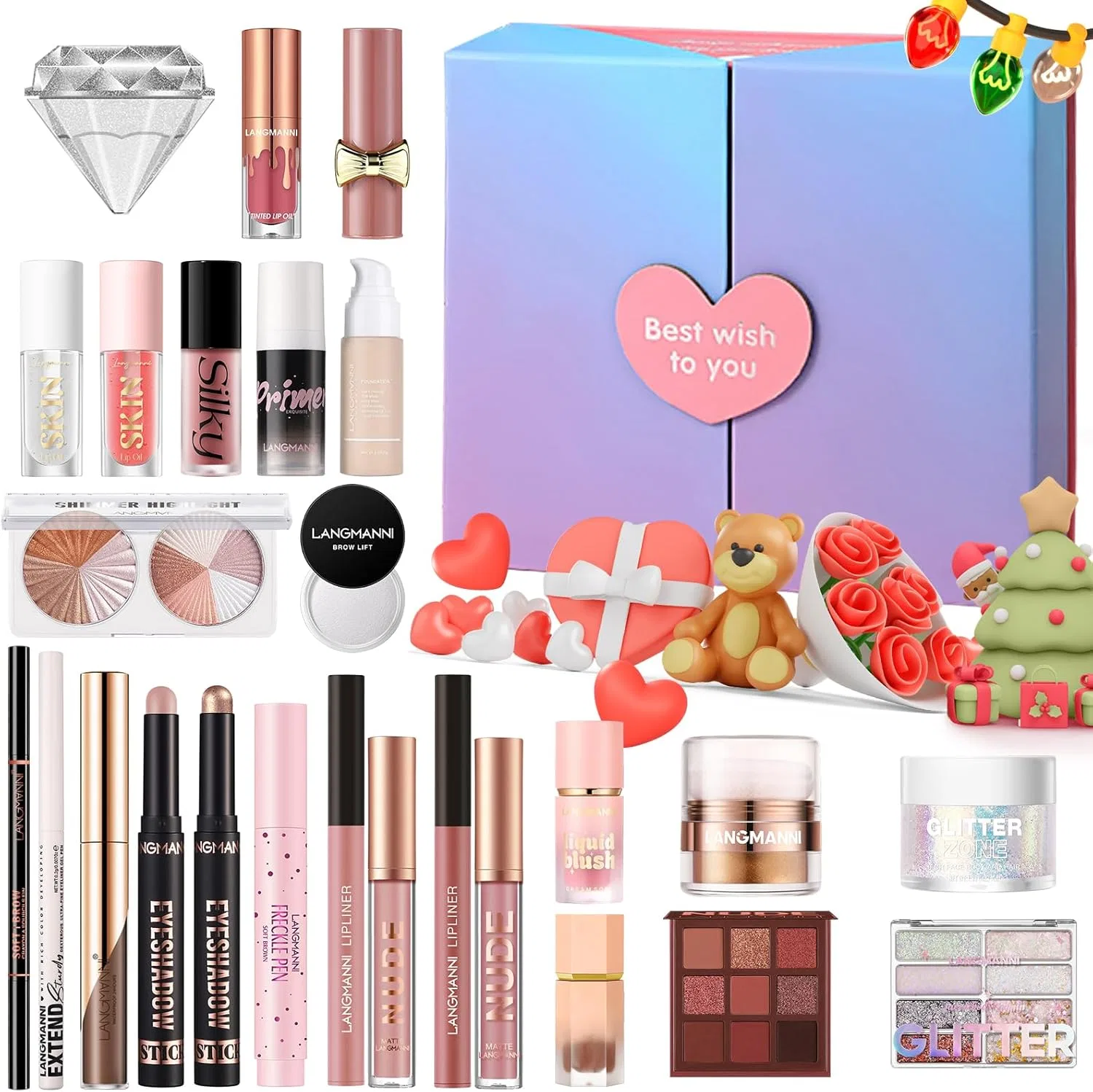 Набор косметики 26 предметов Beauty Glazed Full Star Turquoise Kit