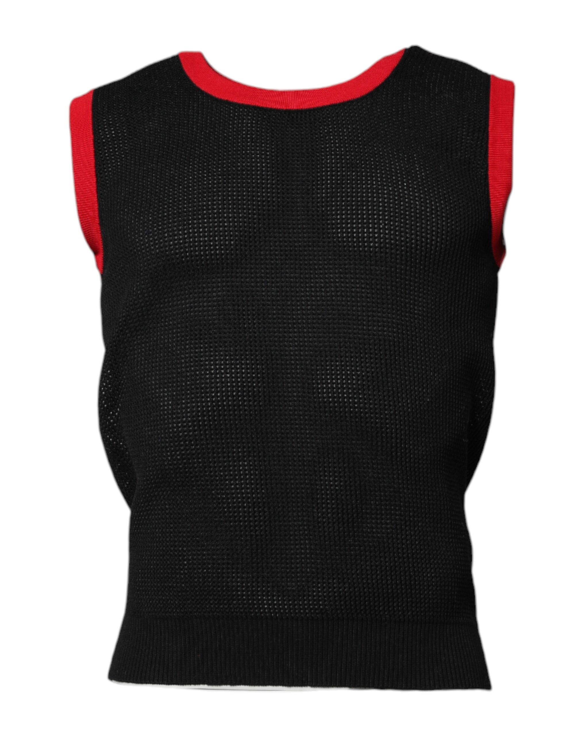 Черная хлопковая футболка Slim Fit с круглым вырезом Dolce & Gabbana, Black
