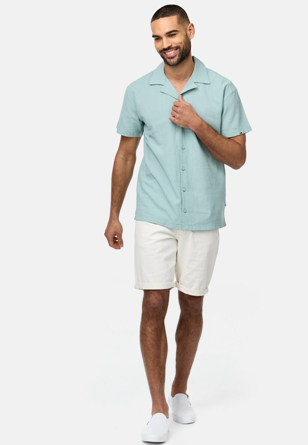 

Рубашка INRycroft INDICODE JEANS, светло-голубой