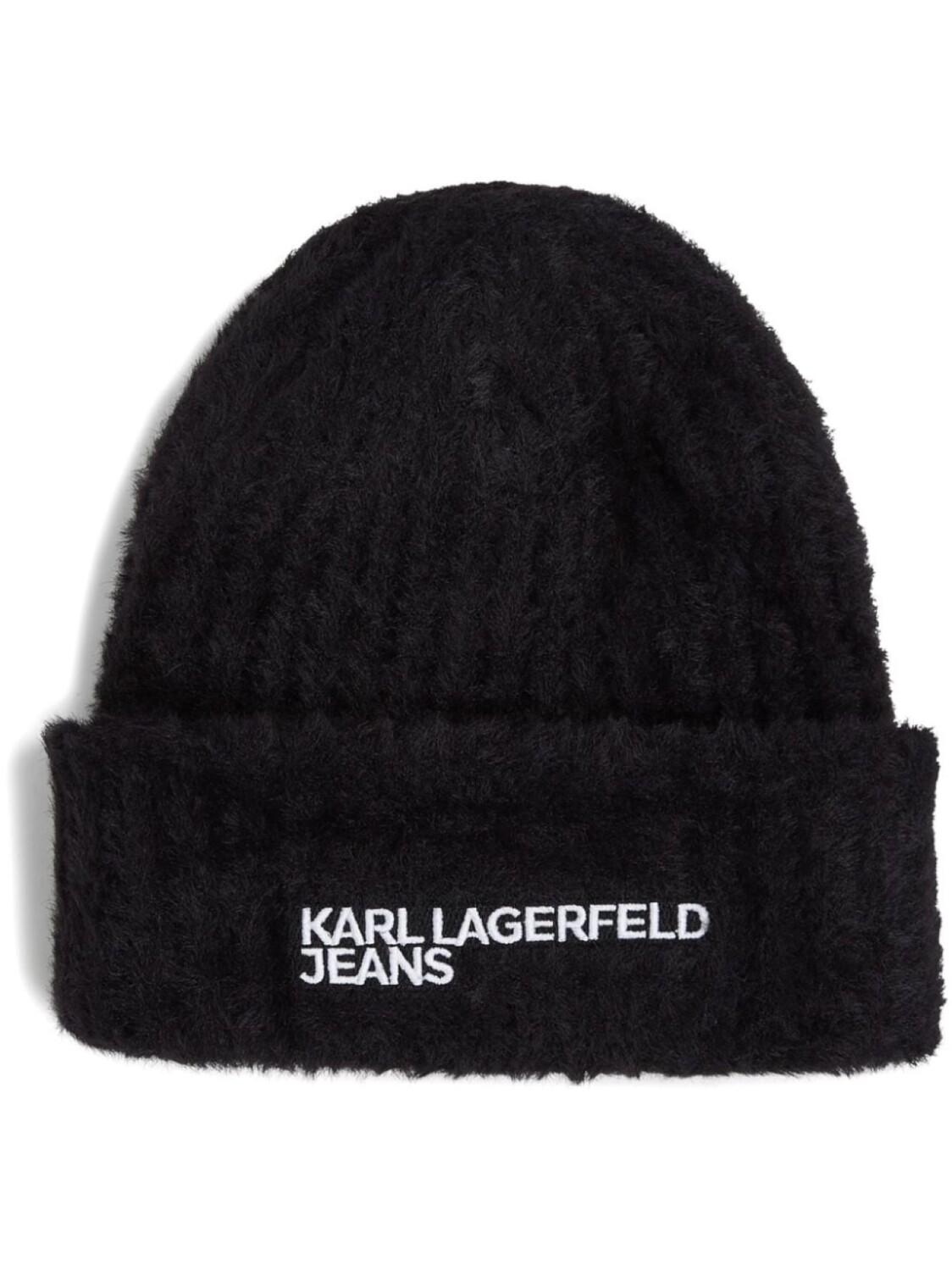 

Karl Lagerfeld Jeans шапка бини Fluffy, черный