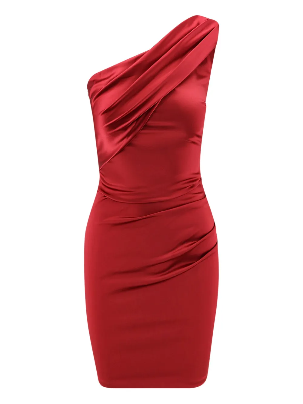 

Мини-платье Zenax на одно плечо с драпировкой Chiara Boni La Petite Robe, красный