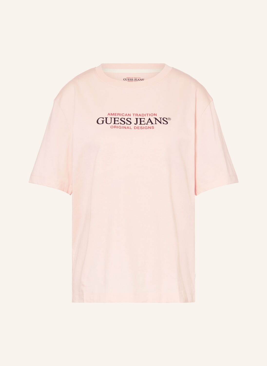 

Футболка Guess Jeans, розовый