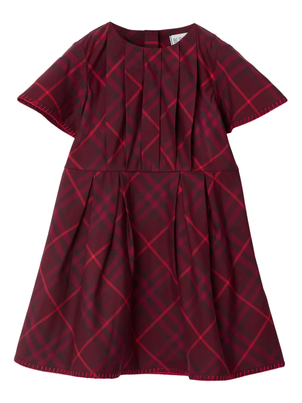 

Платье в клетку BURBERRY KIDS, красный