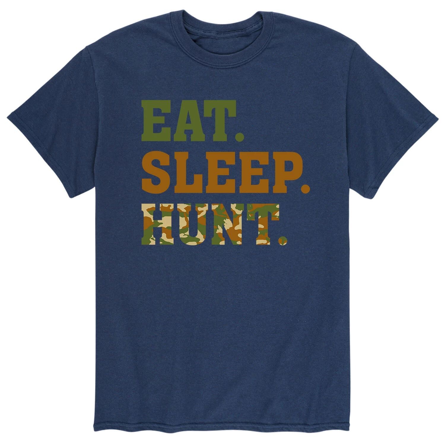 

Мужская камуфляжная футболка Eat Sleep Hunt Licensed Character