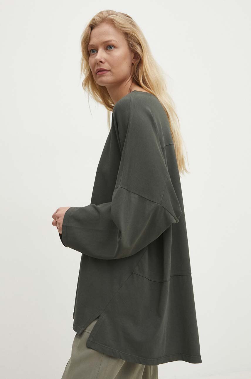 

Хлопковая блузка Answear Lab, зеленый