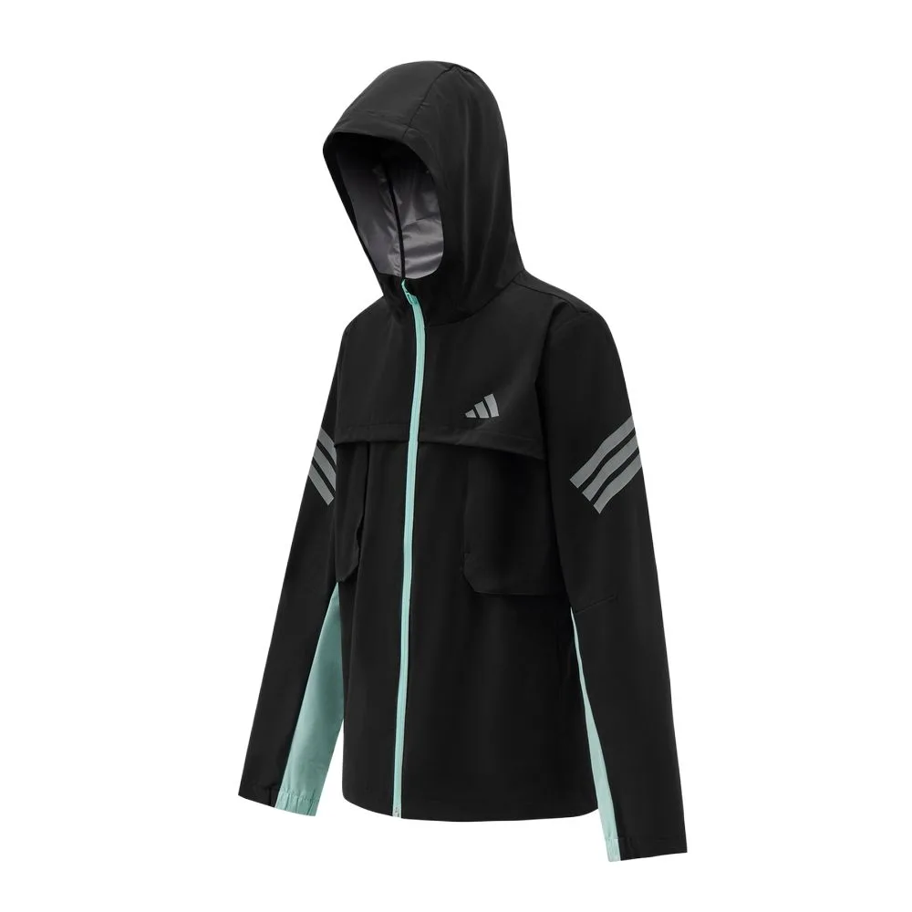 Детская куртка с капюшоном Adidas, черный — фото 4