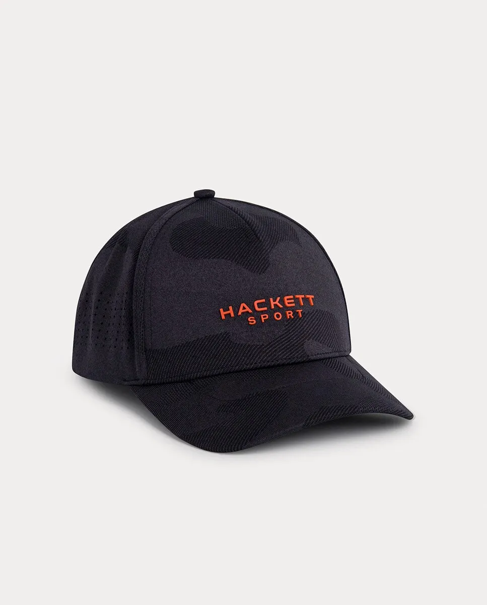 

Мужская бейсболка с камуфляжным принтом Hackett, черный