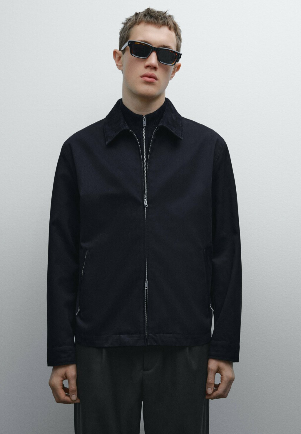 

Летняя куртка Massimo Dutti, цвет Mottled Dark Blue