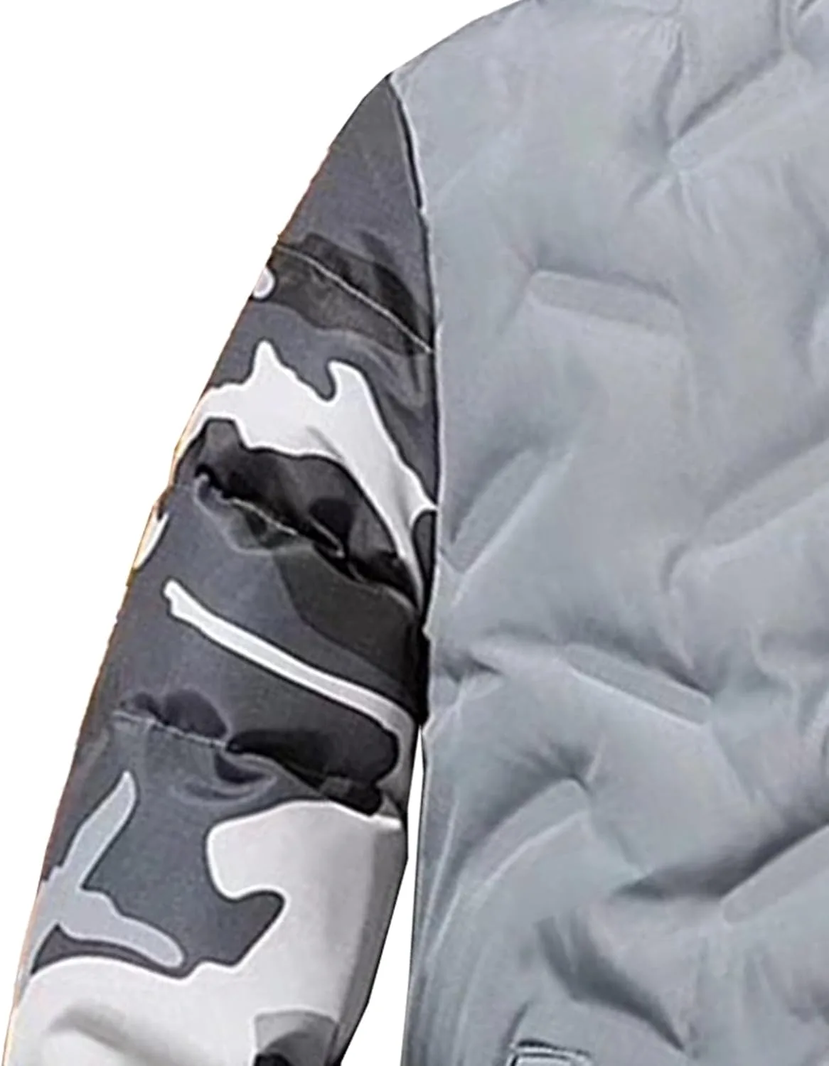 Мужская легкая стеганая куртка-бомбер Flight Camo Generic, серый — фото 3
