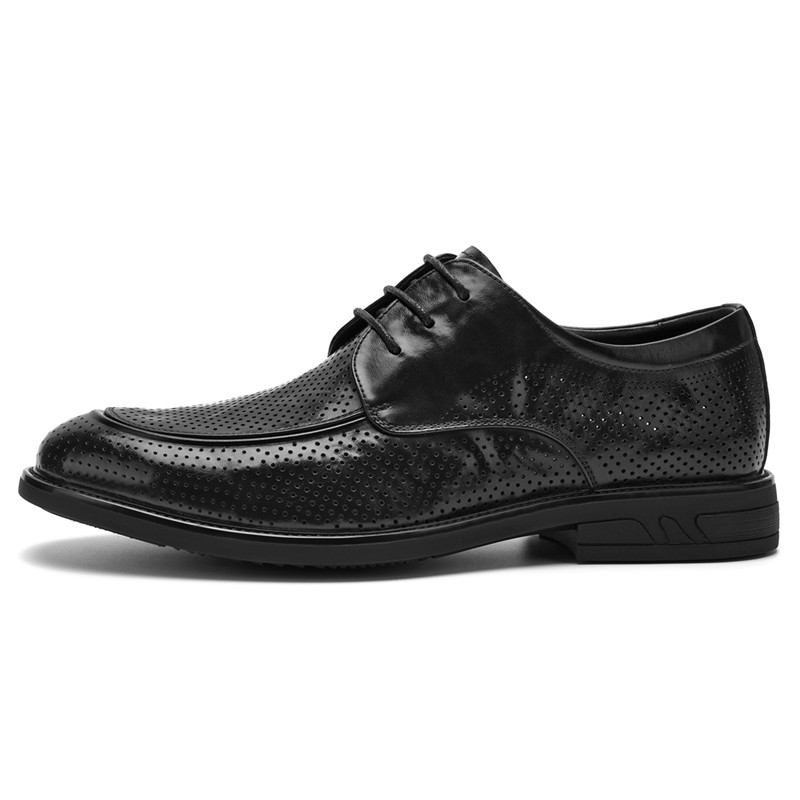 

SEPTWOLVES Мужские черные классические туфли, цвет Black (Standard Leather Shoe Size)