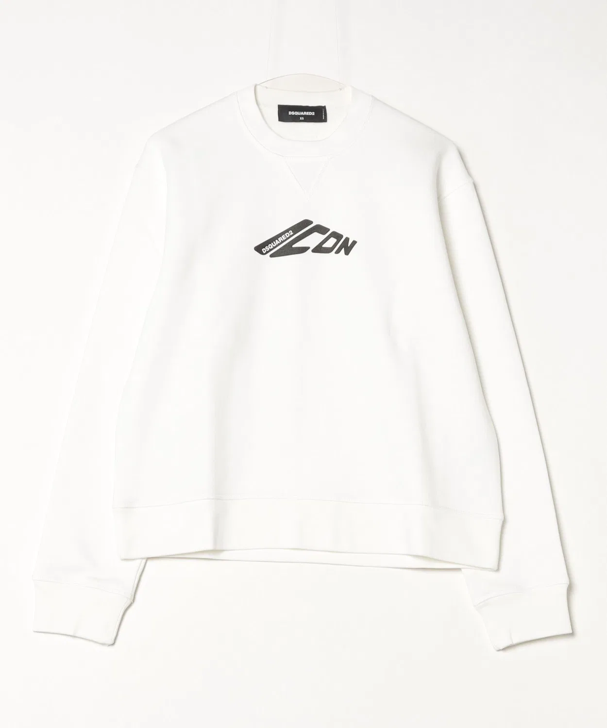 Свитшот с брендовым логотипом Icon Cool Fit Brushed Cotton белый