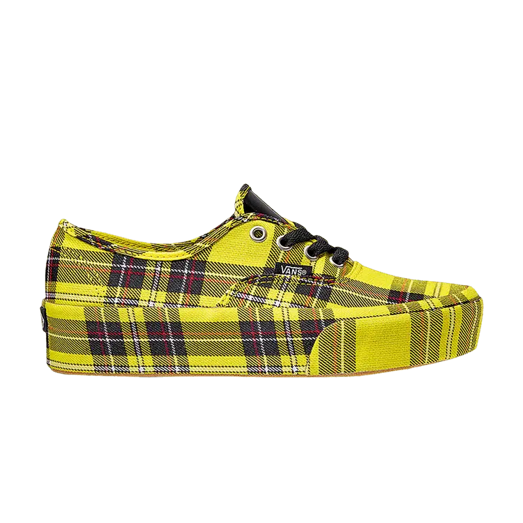 

Кроссовки Vans Authentic Platform Patent Plaid - Lemon Chrome, желтый