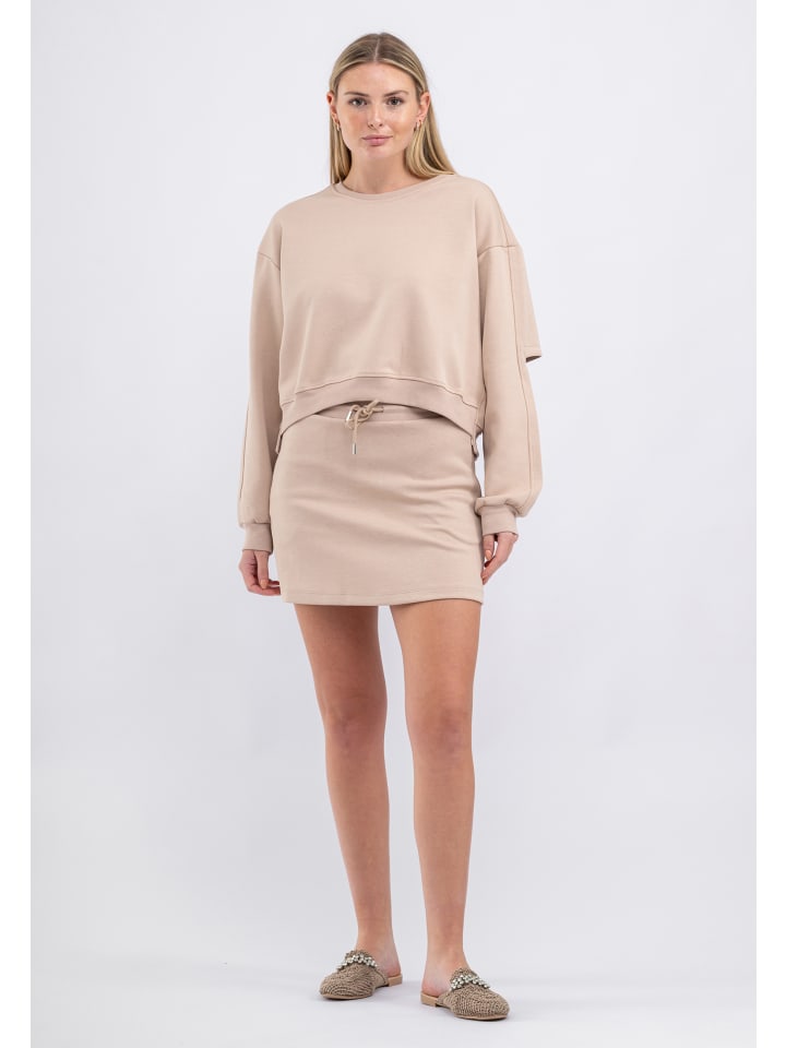 

Tom Barron Женский повседневный костюм: толстовка и юбка, цвет экрю