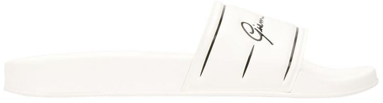 

Шлепанцы Versace Slide 'Signature Logo - White Black', белый