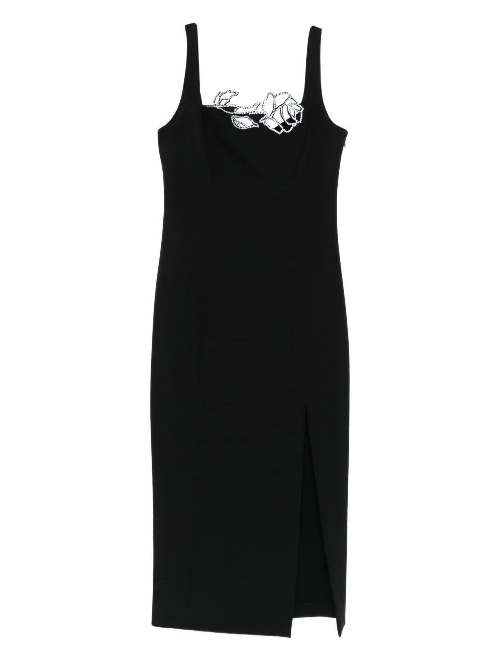 

Платье с украшением в виде розы BLUMARINE, черный