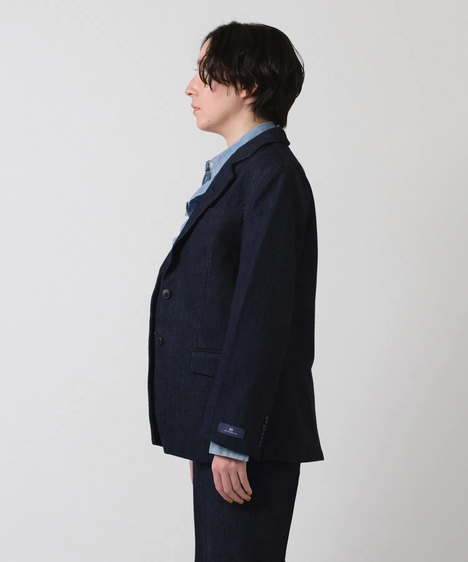Пиджак Levi's BLUETAB™ Relaxed Blazer Jacket, темно-синий. — фото 4