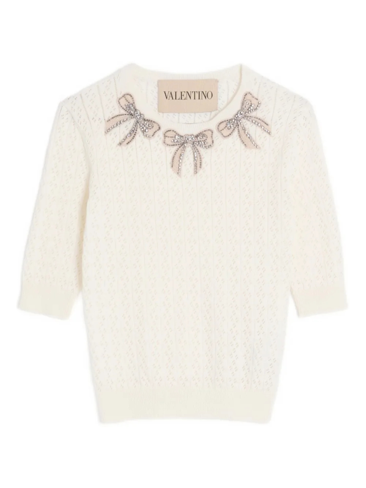 

ВЫШИТЫЙ ХЛОПКОВЫЙ ТОП Valentino Garavani, белый