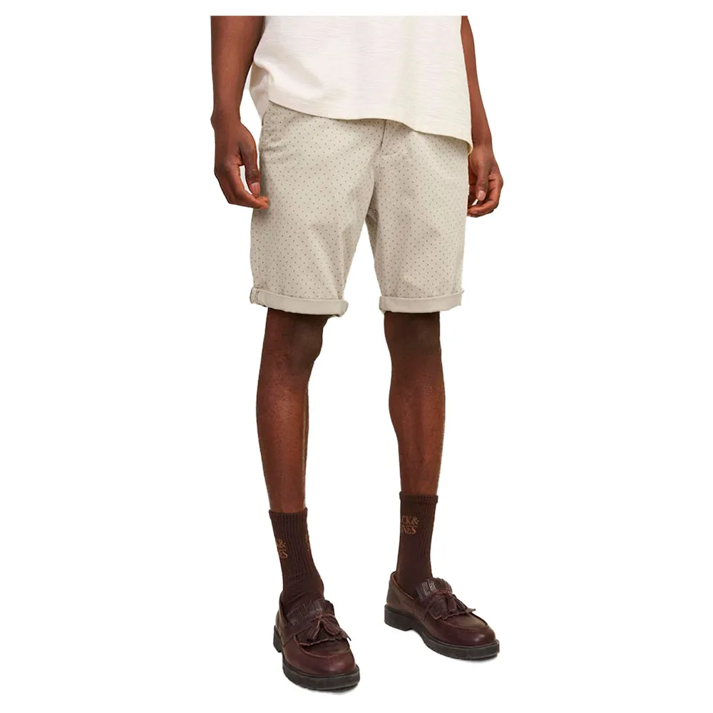 

Шорты Jack & Jones Bowie Sa Printed Mid chino, бежевый