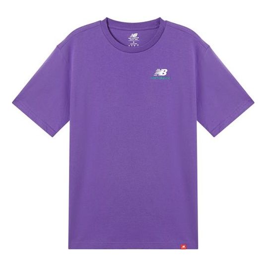 

Футболка New Balance Unisex Embroidery Logo Round-neck Purple, фиолетовый