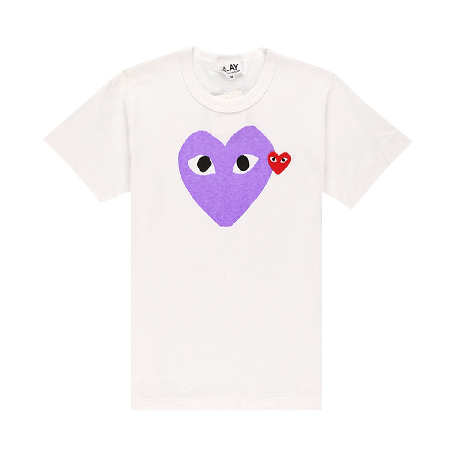 

Футболка с сердечком Comme des Garçons PLAY, фиолетовая