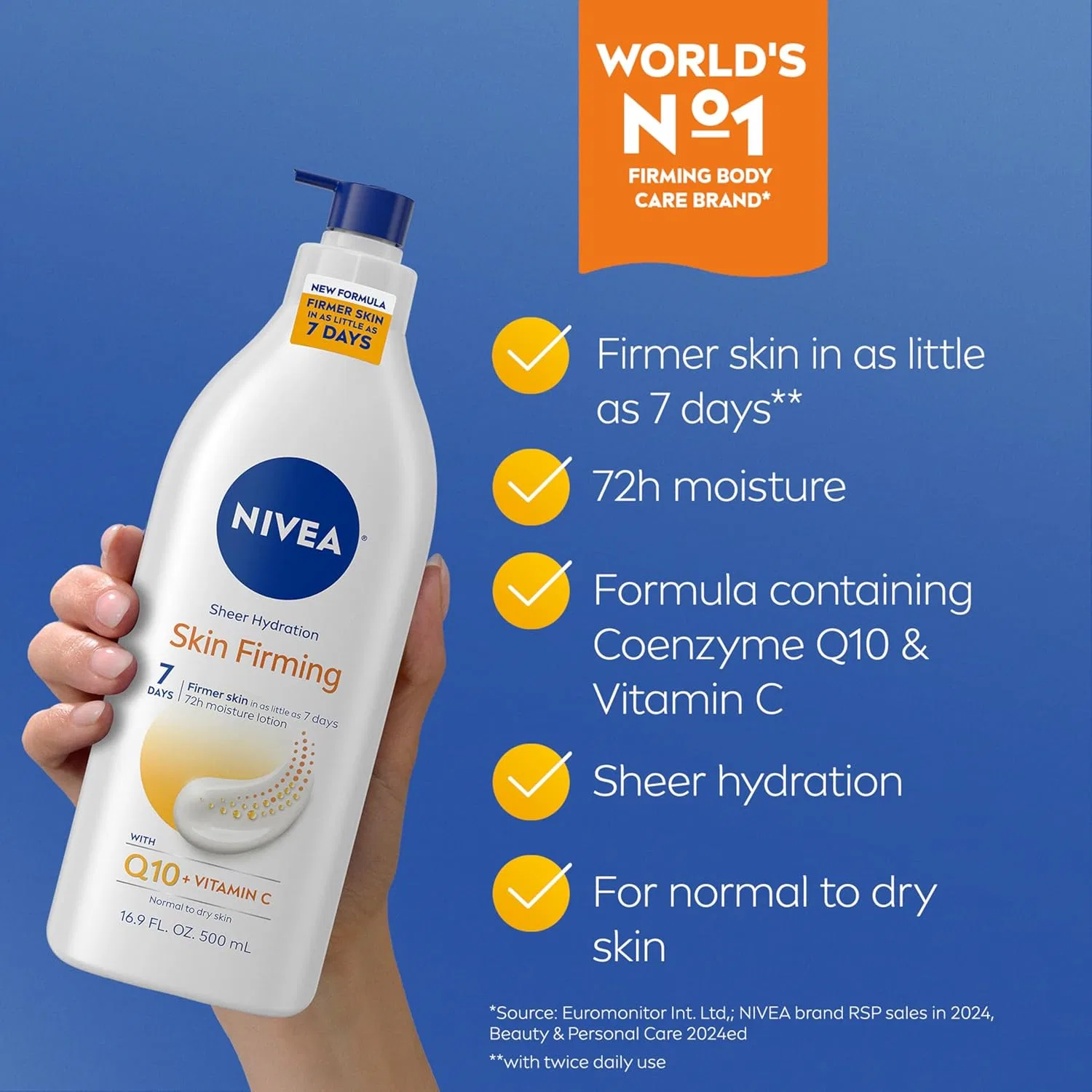 Уход за кожей NIVEA Skin Firming Variety Pack: лосьон 16,9 унций + гель-крем 6,7 унций — фото 3