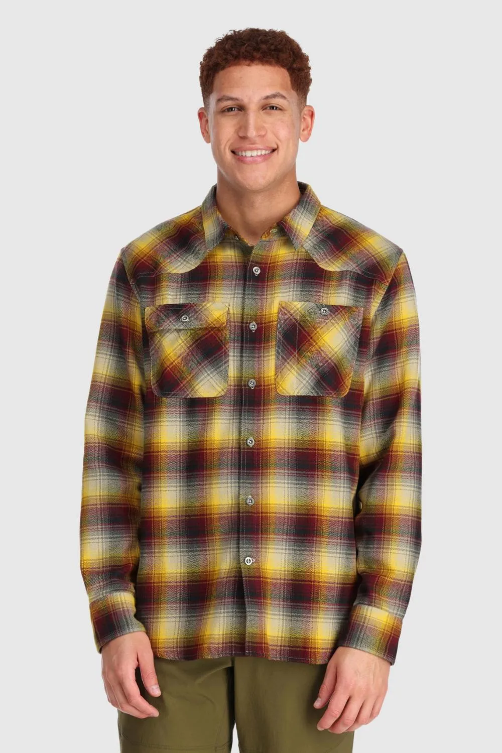 

Фланелевая рубашка с отзывами Outdoor Research, Sand Plaid