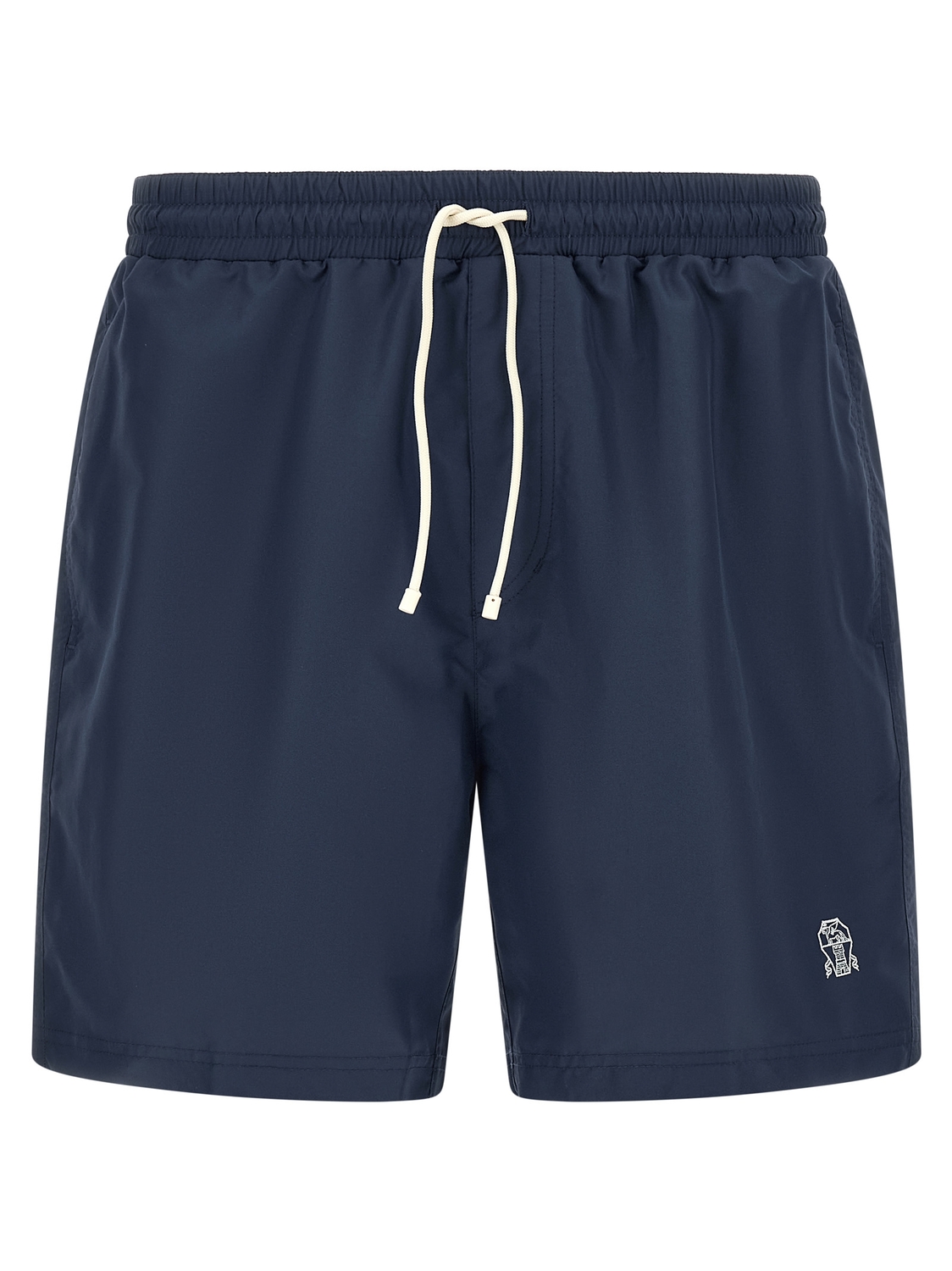 

Купальник с вышивкой логотипа Brunello Cucinelli, синий