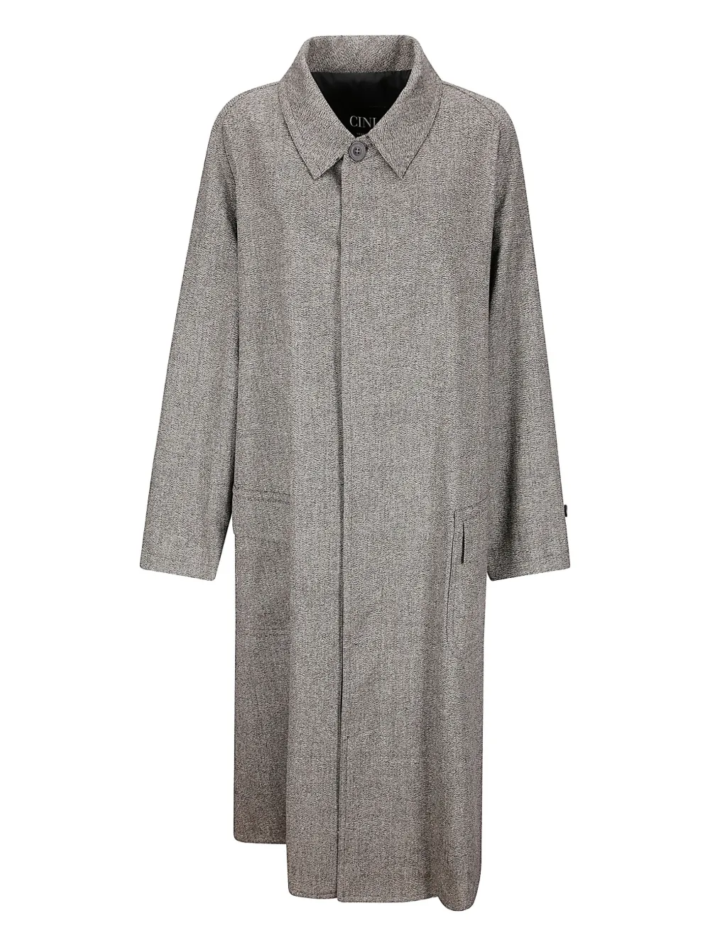 

Однобортное пальто с воротником Cini, серый