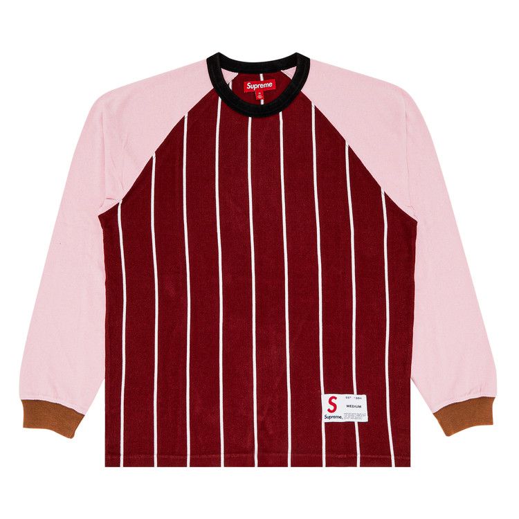 

Топ Supreme Stripe Raglan Long-Sleeve Top, Maroon