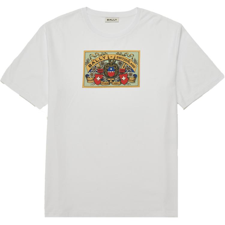 

Футболка с принтом Crest BALLY, белая