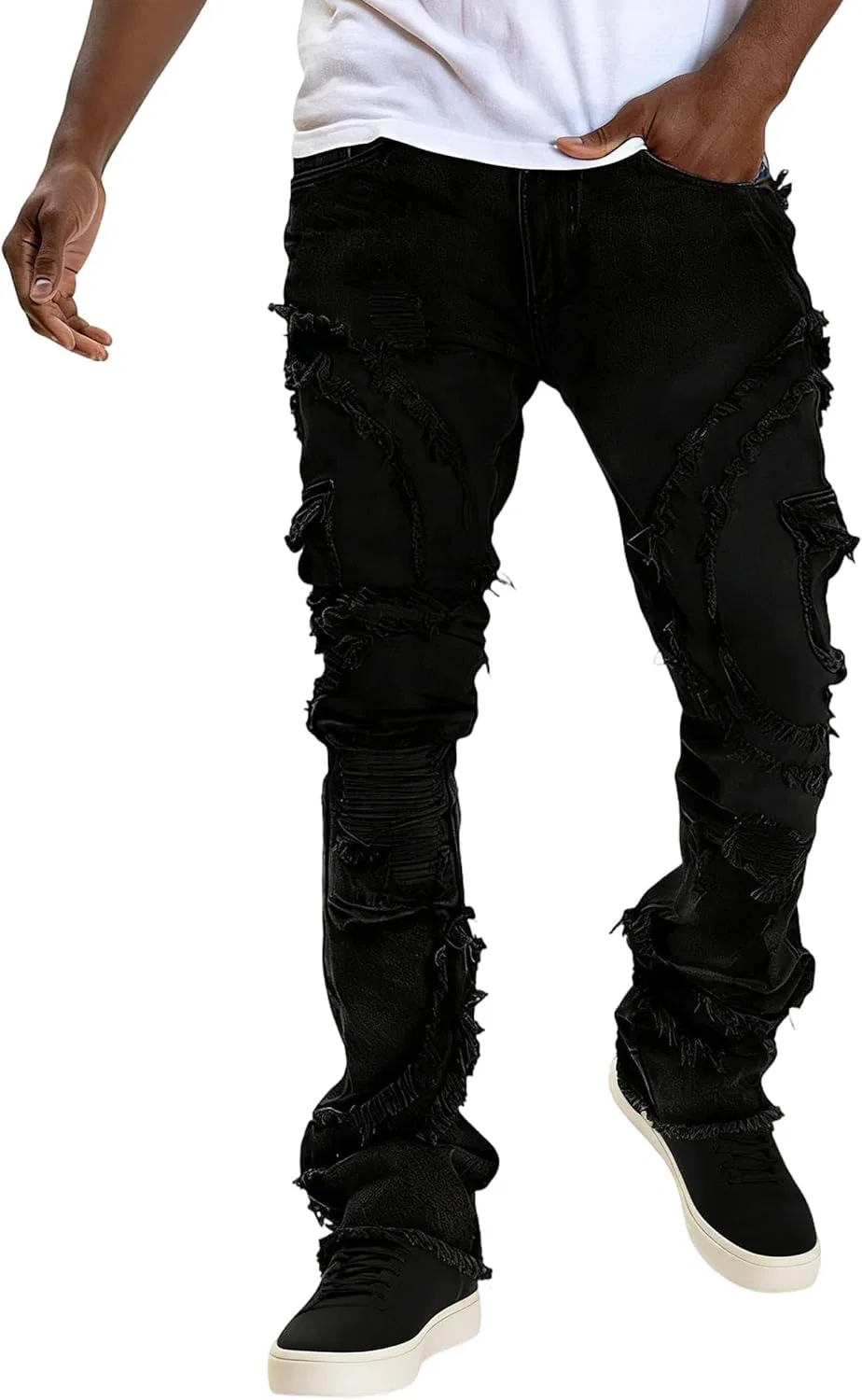 Джинсы зауженные Hip Hop, черный