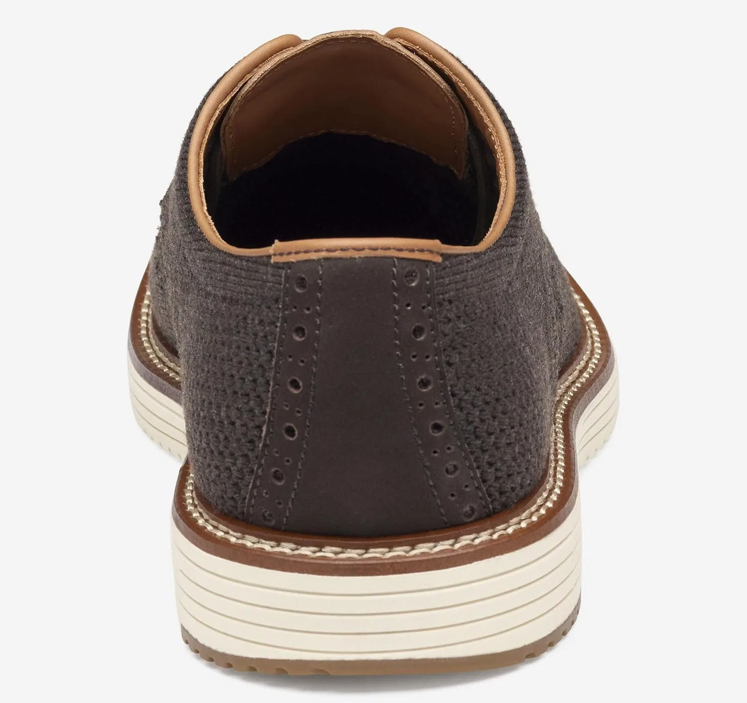 Мужские вязаные туфли-броги Johnston & Murphy Upton, Brown Mottled Knit — фото 3