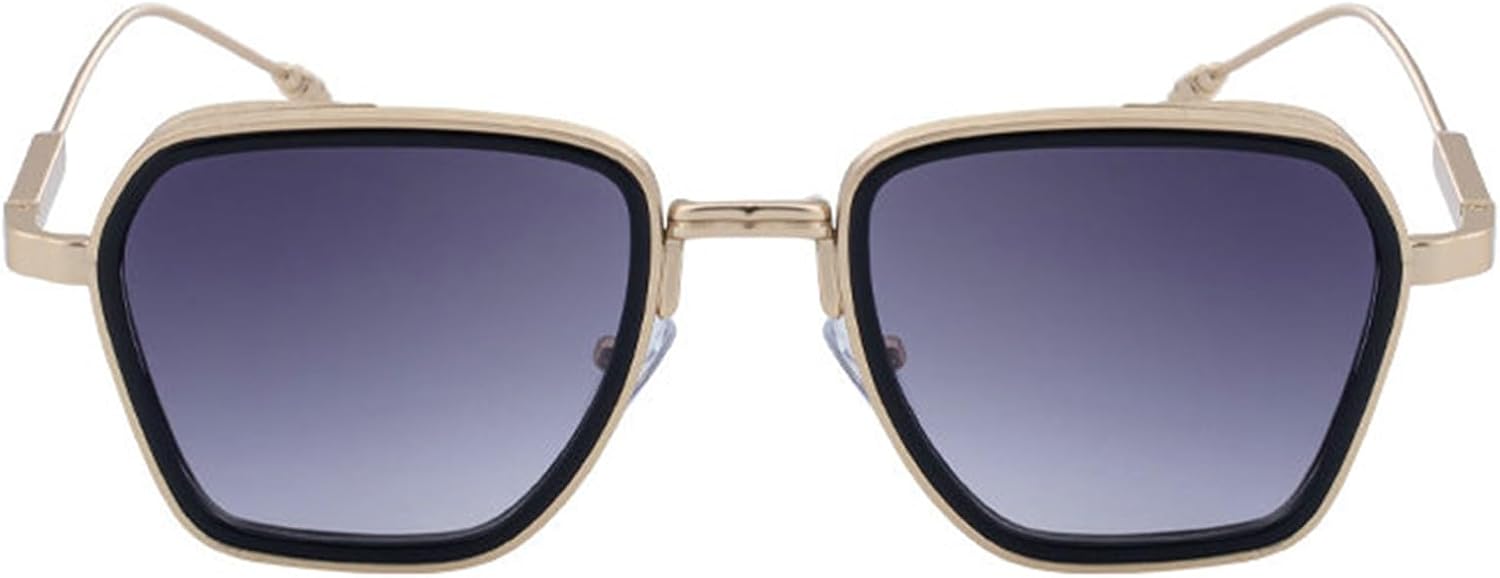 

Солнцезащитные очки Willochra Fashion Square для женщин и мужчин, дизайнерские ретро-очки с металлическим многоугольным оправой, популярные коричневые очки для женщин и мужчин, C1