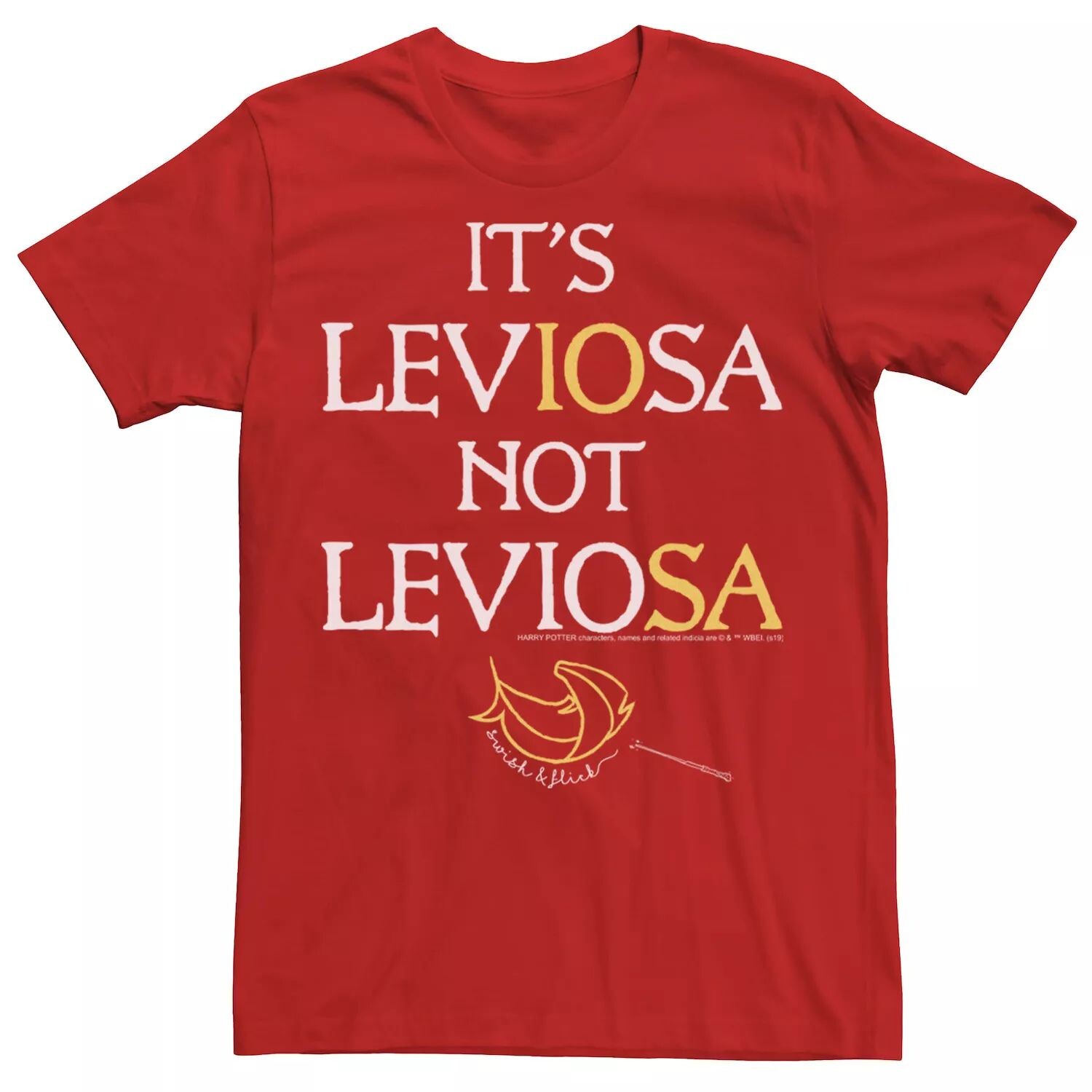 

Мужская футболка Harry Potter It's LevIOsa Not LevioSA Licensed Character