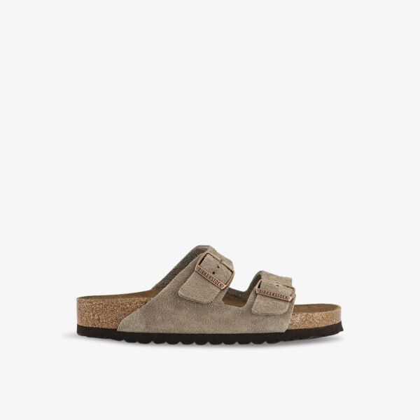 

Сандалии Arizona из замши с двойным ремешком Birkenstock, коричневый