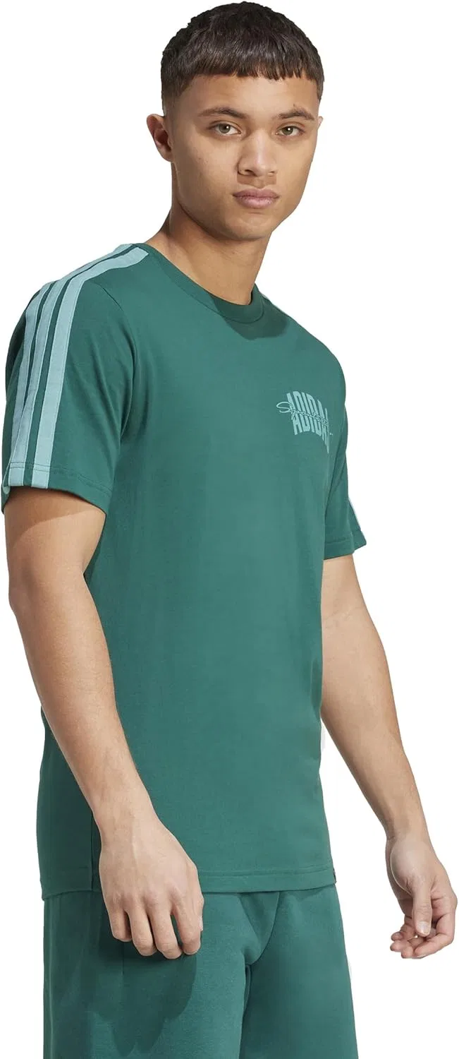 Футболка с принтом adidas Collegiate Green/Script