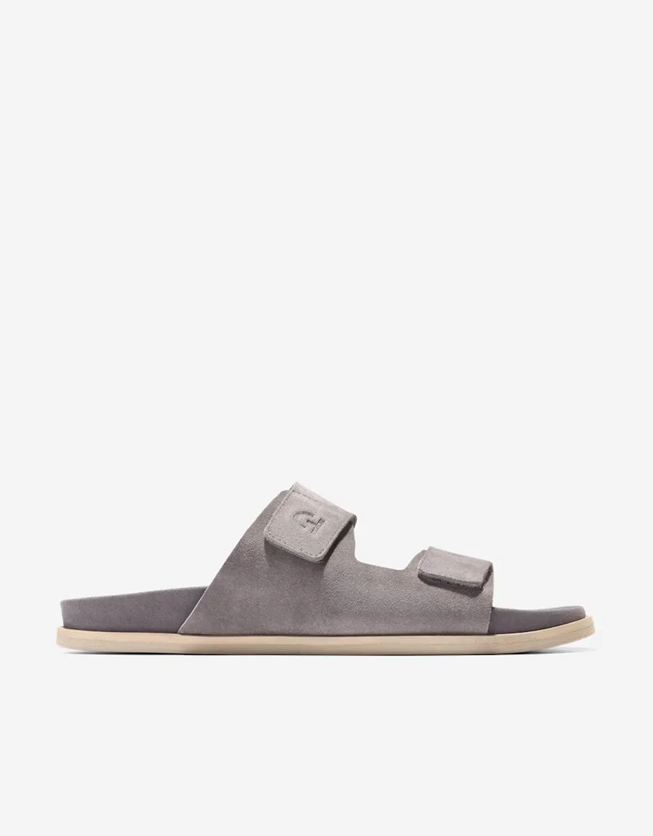 

Мужские сандалии с двойным ремешком из кожи Cole Haan, серый