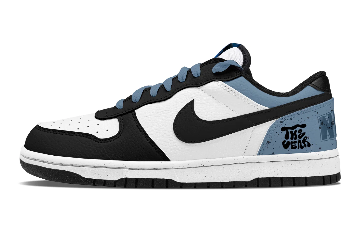 Кроссовки кожаные Nike Big Street Blues синие