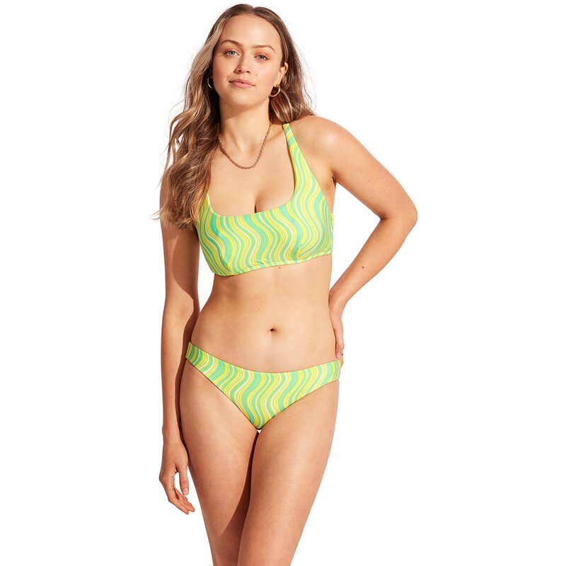 

Хипстерские штаны Bikinihose Mod Squad Seafolly, цвет lime burst