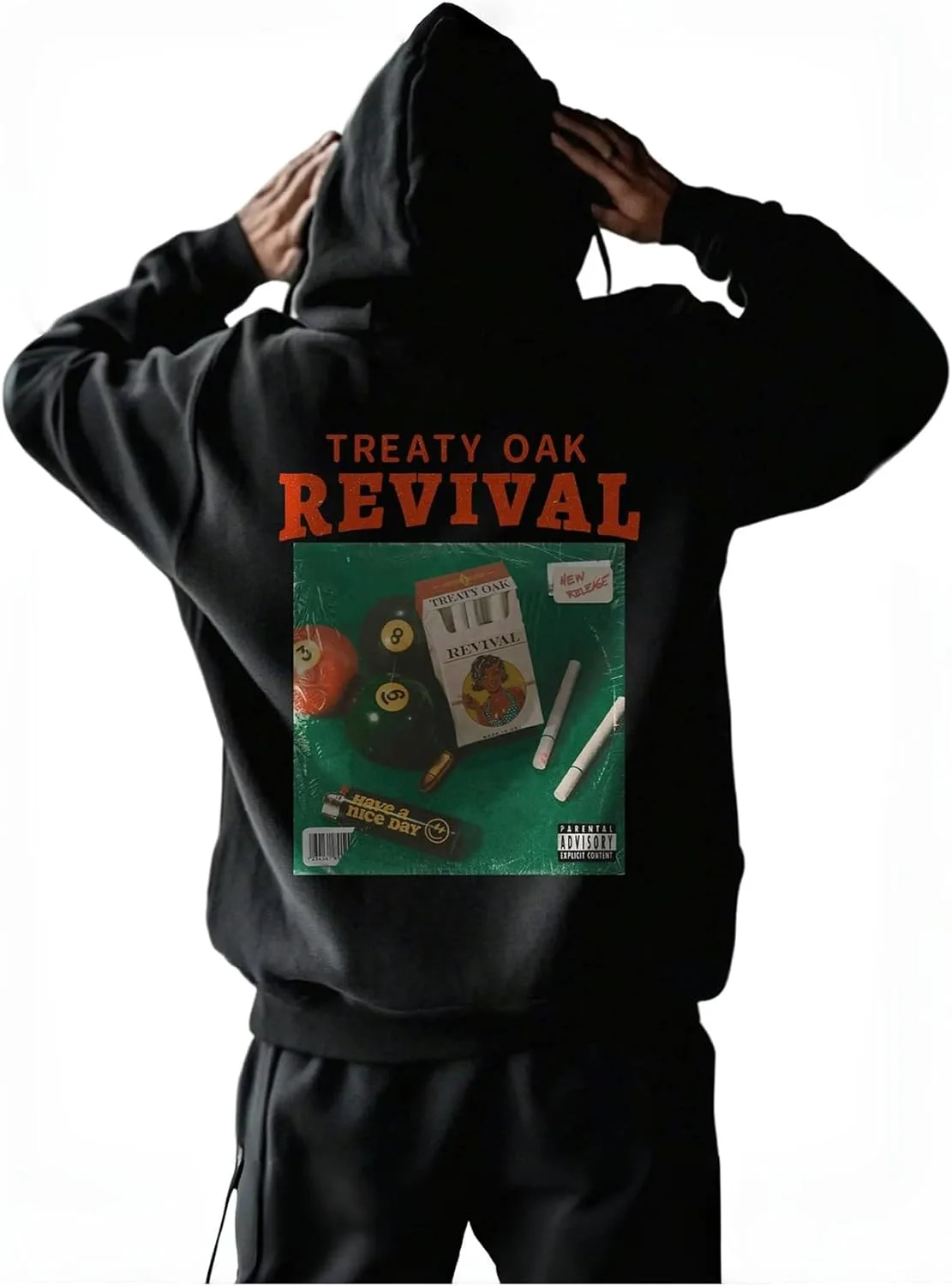 

Мужской худи с принтом Y2K на шнурке VIPWOLF