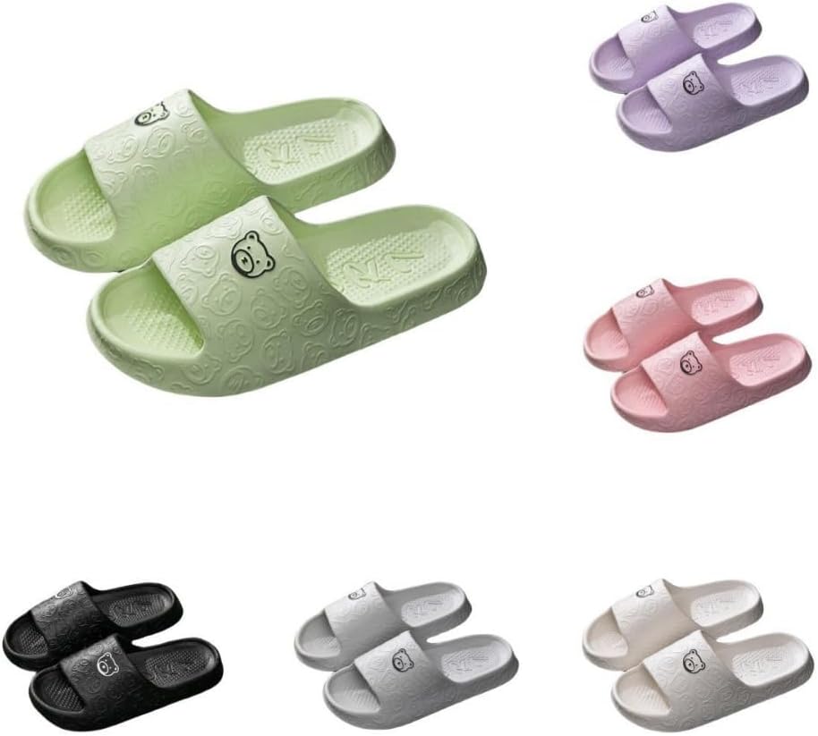 

Милые шлепанцы с медвежонком для женщин Albiva, зеленый